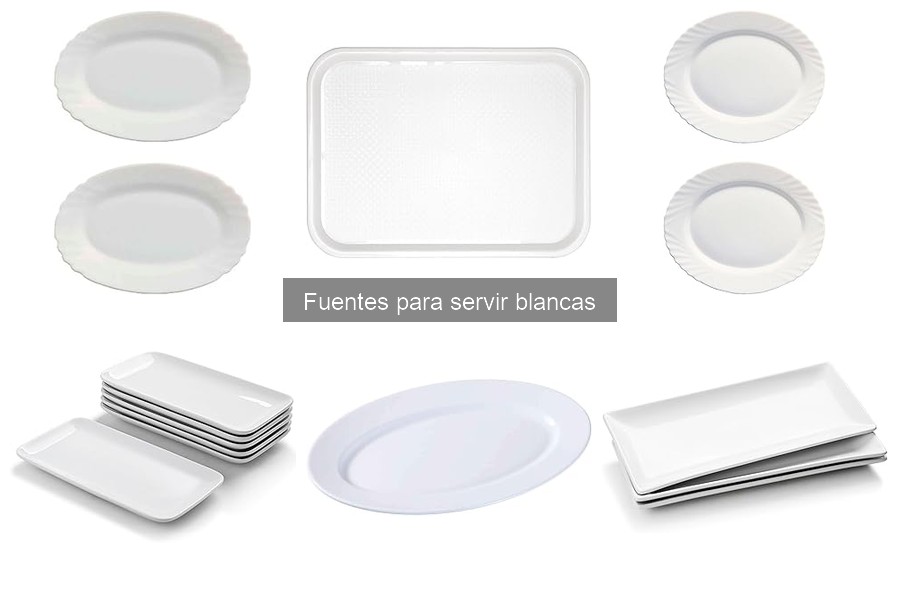 Fuentes blancas exclusivas para ocasiones especiales