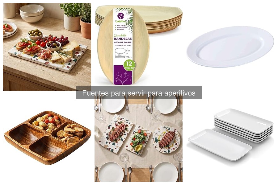 Fuentes para Servir Aperitivos que Sorprenden a tus Invitados