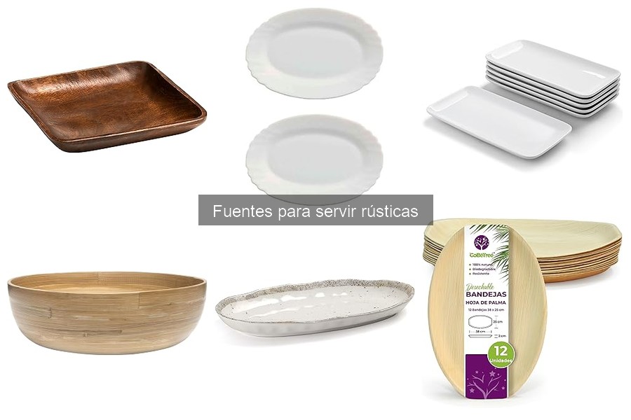 Fuentes rústicas vs. modernas para servir aperitivos
