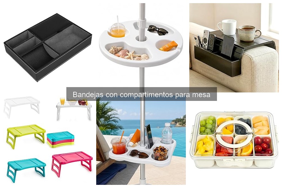 Guía de compra: bandejas con compartimentos para mesa