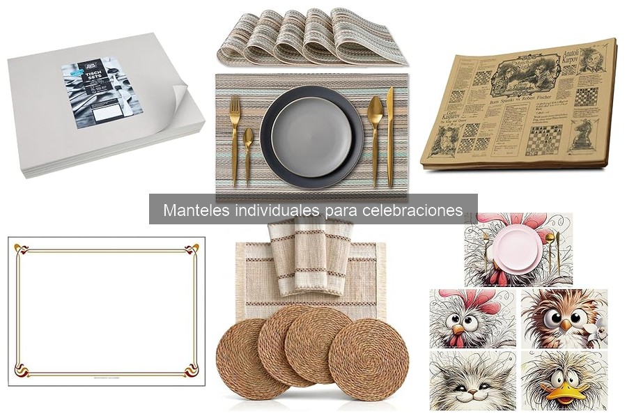 Guía de compra de manteles individuales para eventos