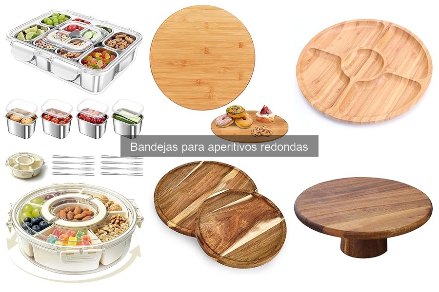 Guía para elegir la bandeja redonda ideal para aperitivos