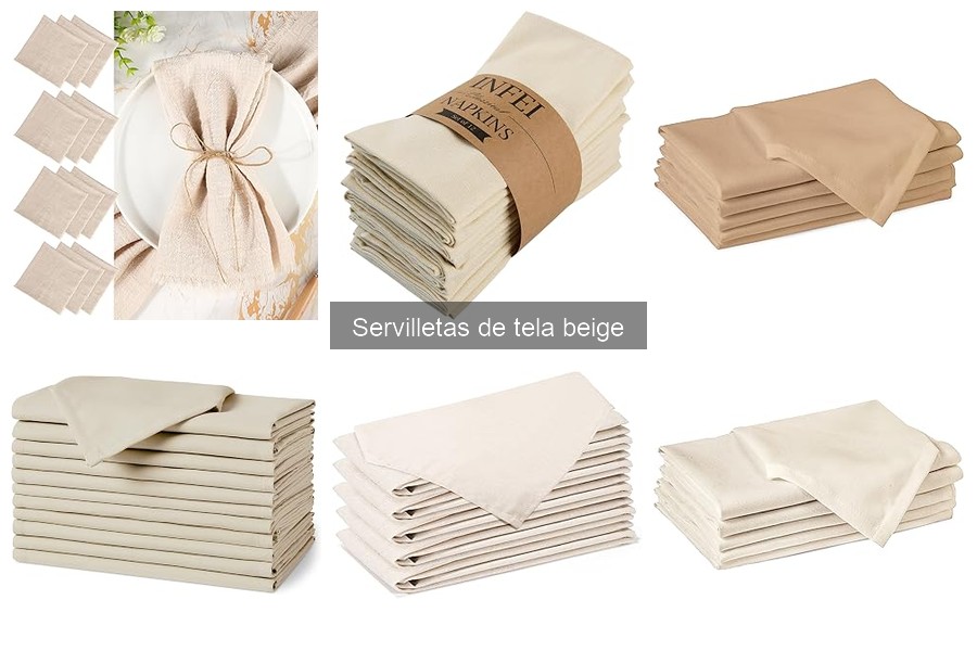 Guía para elegir servilletas de tela beige elegantes