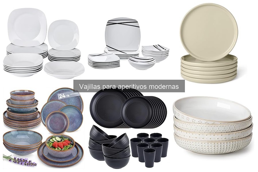 Historia de las vajillas para aperitivos modernas