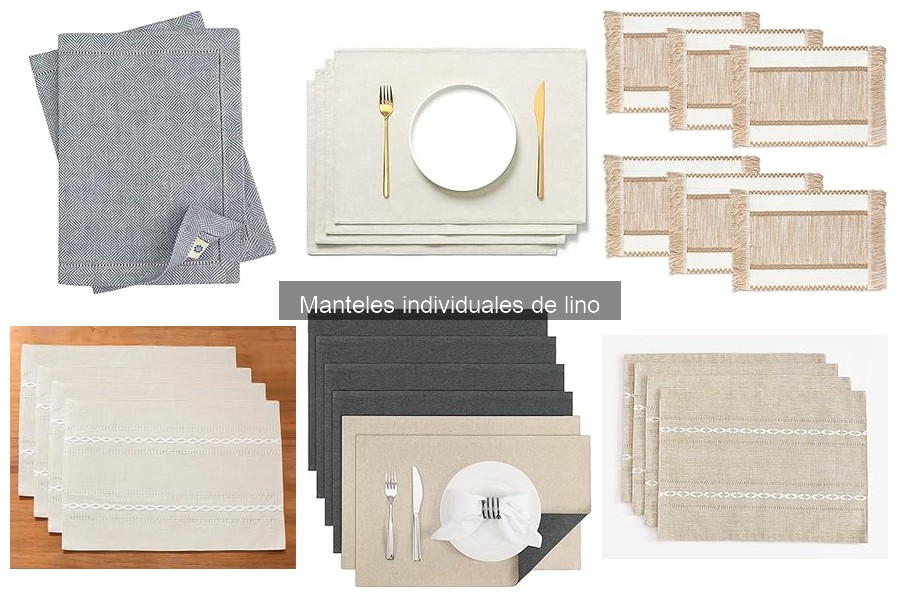 Ideas creativas para decorar con manteles individuales de lino