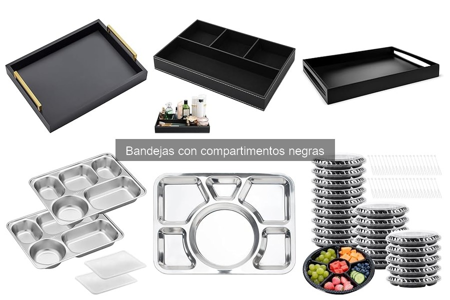 Ideas creativas para presentar aperitivos en bandejas negras