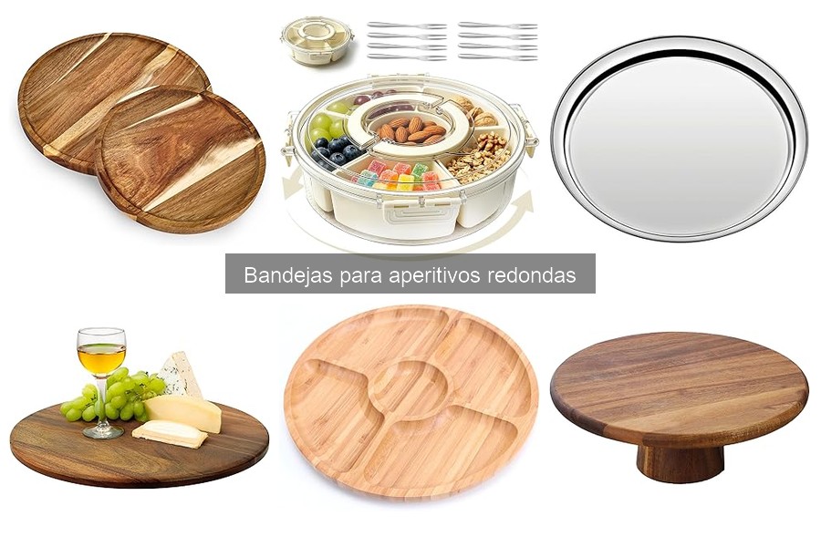 Ideas creativas para presentar aperitivos en bandejas redondas