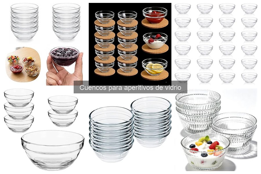 Ideas creativas para presentar aperitivos en cuencos de vidrio
