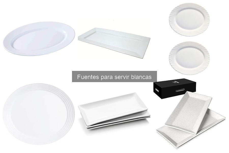 Ideas creativas para presentar aperitivos en fuentes blancas
