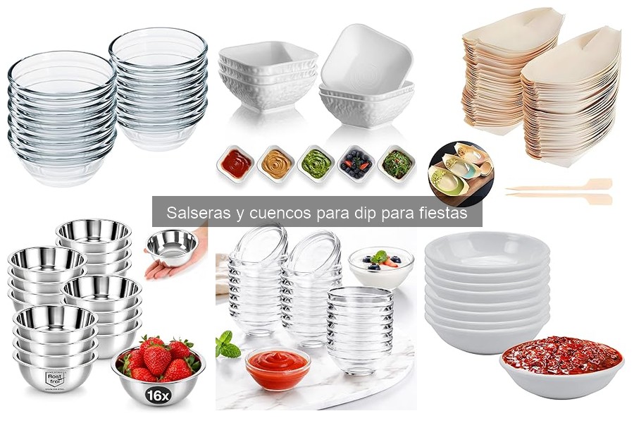 Ideas creativas para presentar salsas y dips en fiestas