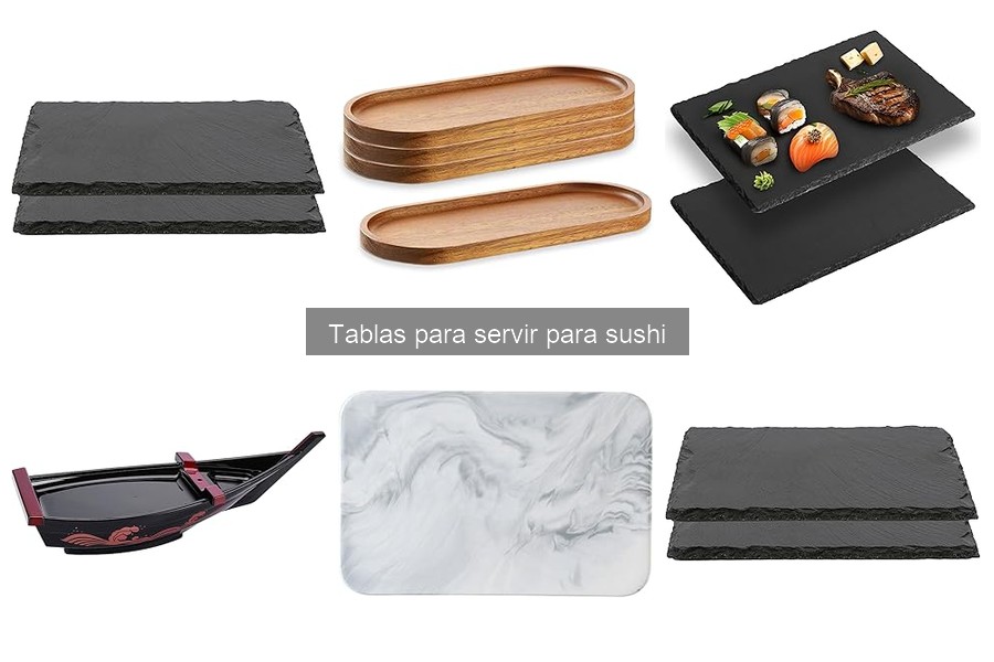 Ideas creativas para presentar sushi en tablas atractivas