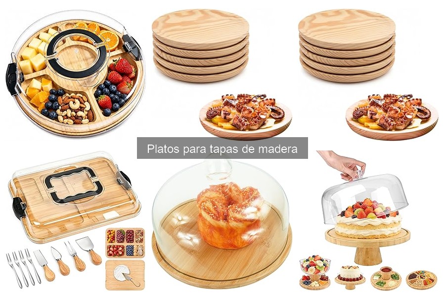 Ideas Creativas para Presentar Tapas en Platos de Madera