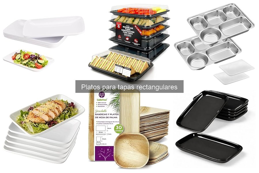 Ideas Creativas para Servir Aperitivos en Platos Rectangulares