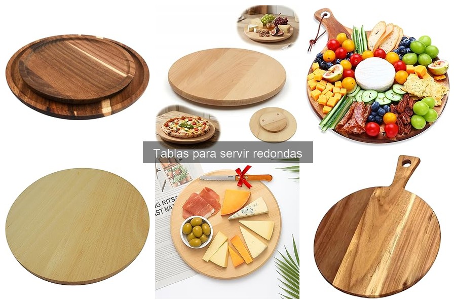 Ideas creativas para servir aperitivos en tablas redondas
