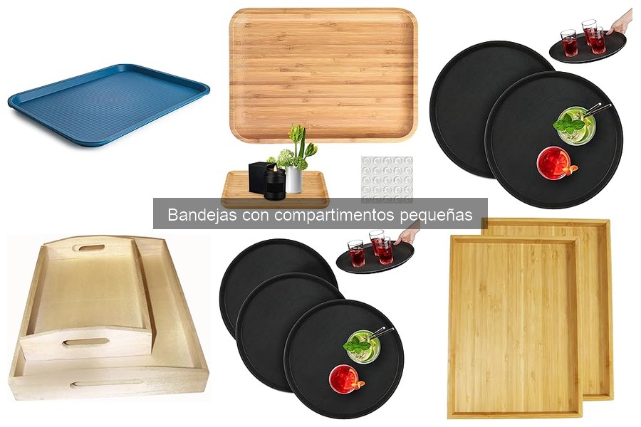 Ideas creativas para usar bandejas con compartimentos pequeñas