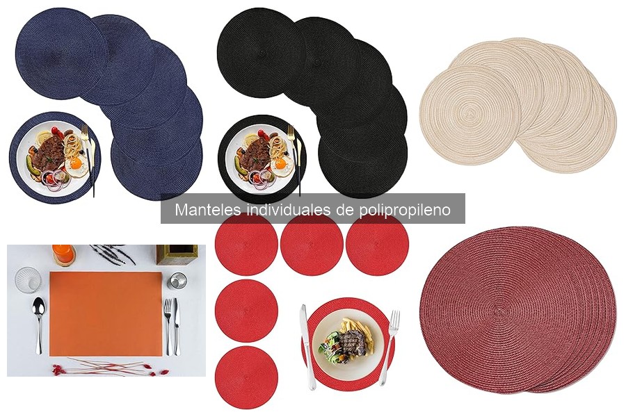 Ideas creativas para usar manteles individuales de polipropileno