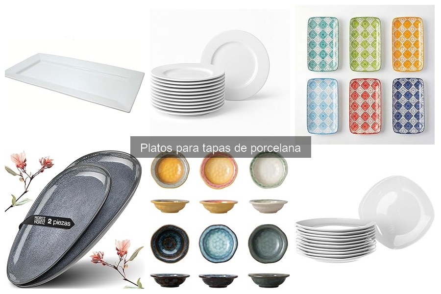Ideas creativas para usar platos de porcelana en tapas