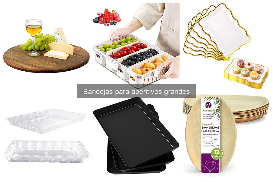 Las Mejores Bandejas para Aperitivos Grandes: Dónde Comprarlas