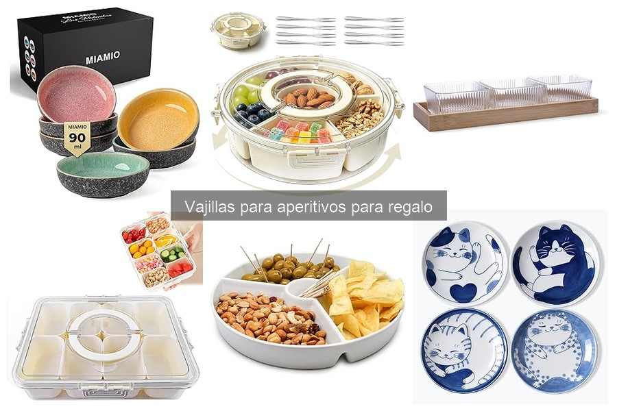 Las mejores vajillas para aperitivos que puedes regalar