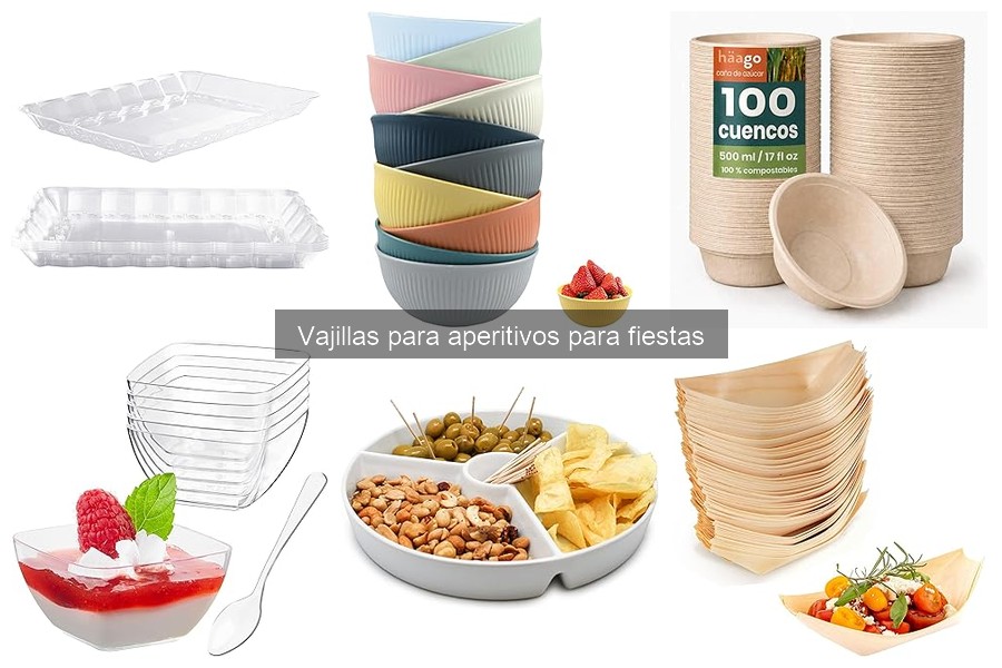 Los tipos de vajillas para aperitivos más populares