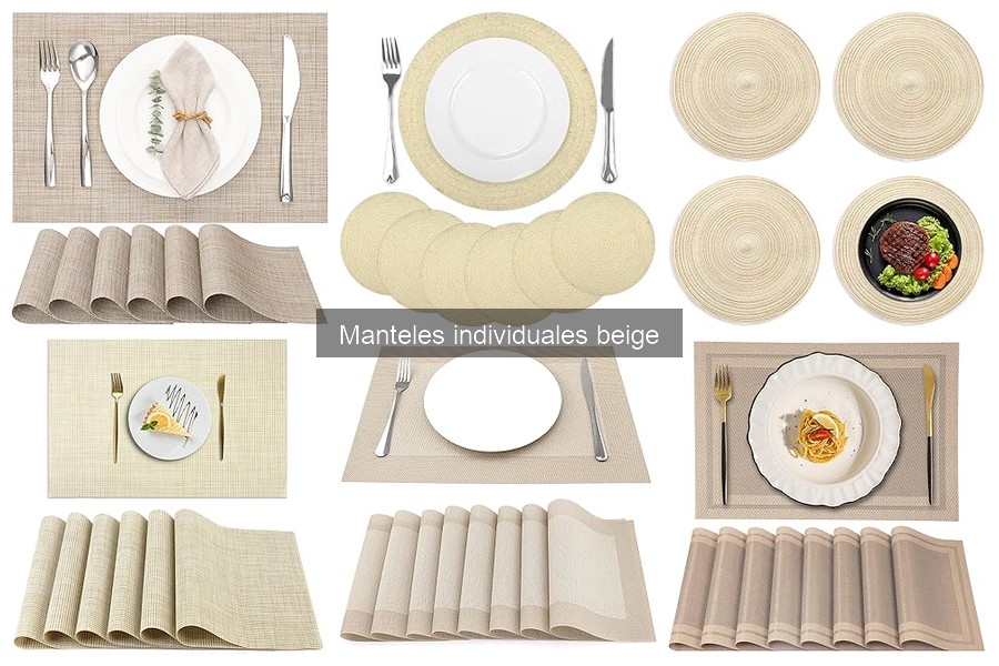Manteles individuales beige: uso diario vs. eventos especiales