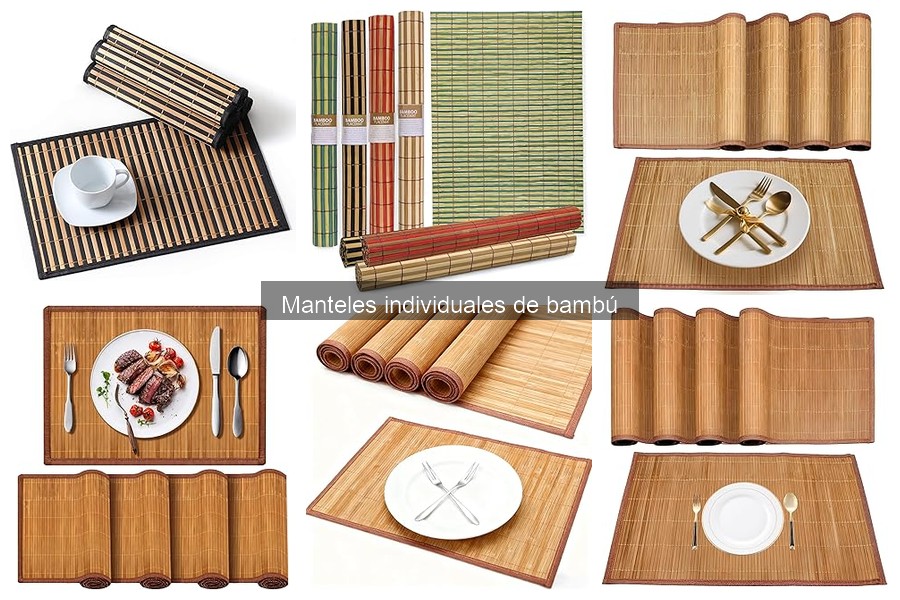 Manteles individuales de bambú: ¿Dónde comprarlos en oferta?