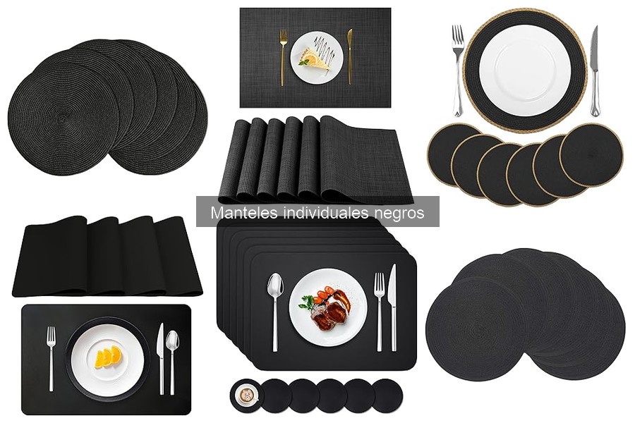 Manteles Individuales Negros: Dónde Comprarlos Baratos