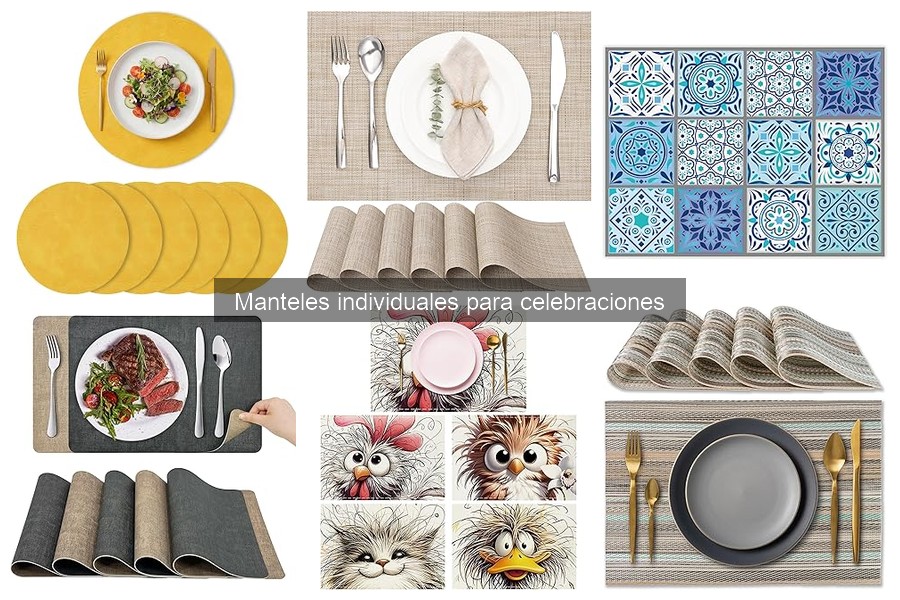 Manteles Individuales Personalizados para Celebraciones