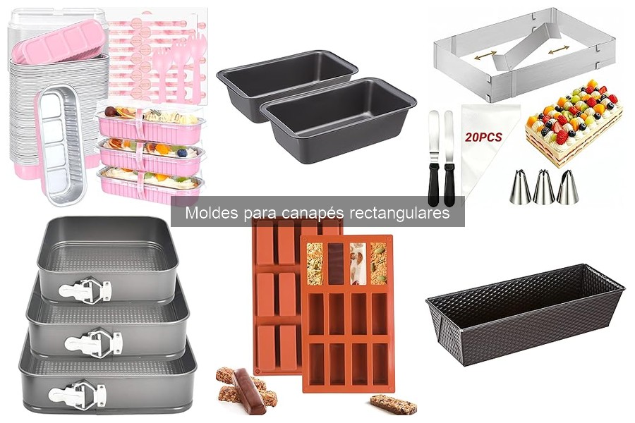 Mantenimiento y cuidado de moldes para canapés rectangulares