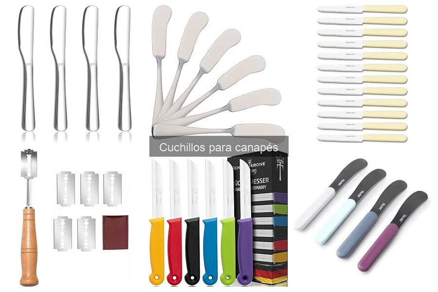 Mantenimiento y limpieza de cuchillos para canapés