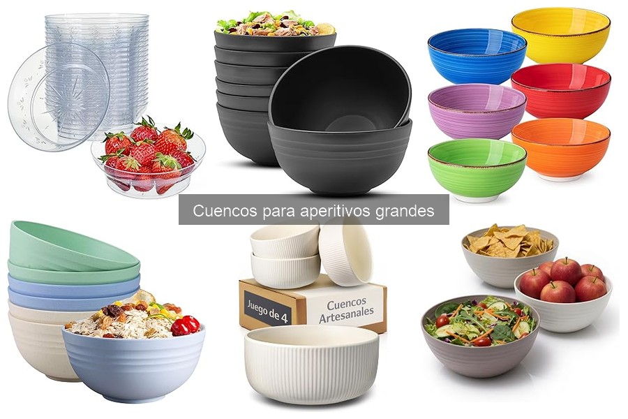 Mantenimiento y limpieza de cuencos para aperitivos