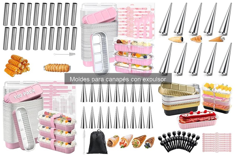 Mantenimiento y limpieza de moldes para canapés con expulsor