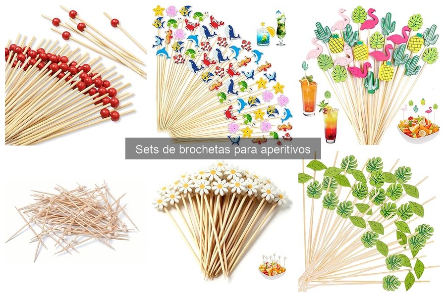 Mantenimiento y limpieza de sets de brochetas para aperitivos