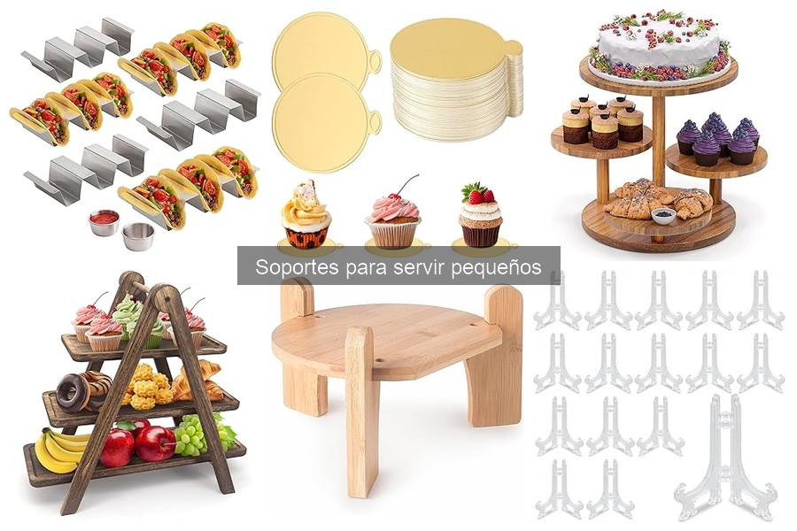 ** Mantenimiento y limpieza de soportes para servir pequeños