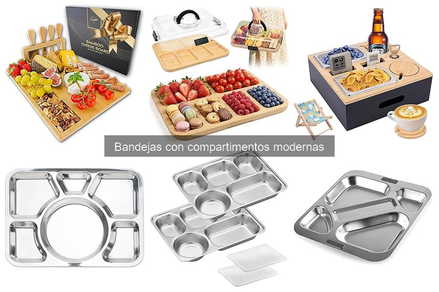 Mejores bandejas con compartimentos para eventos familiares