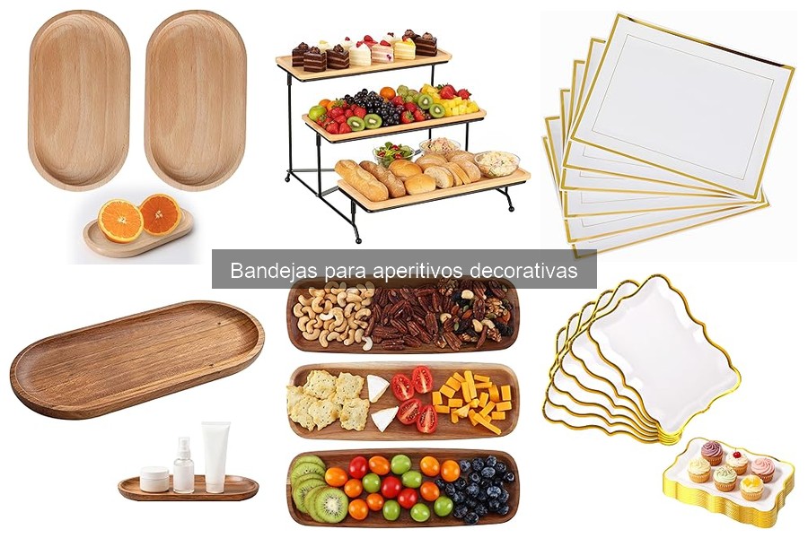 Mejores bandejas de aperitivos decorativas para fiestas