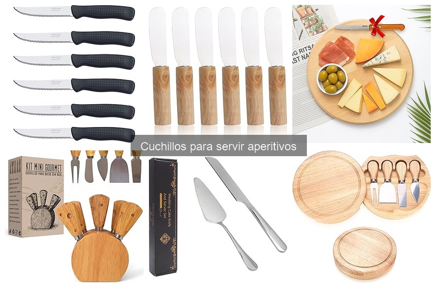 Mejores cuchillos para servir aperitivos en fiestas