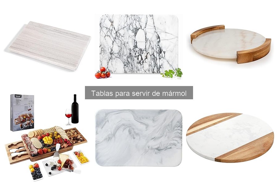 Mejores diseños de tablas de mármol para servir aperitivos