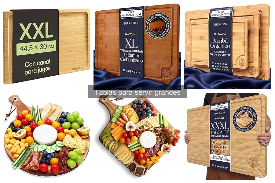 Mejores lugares para comprar tablas grandes para servir