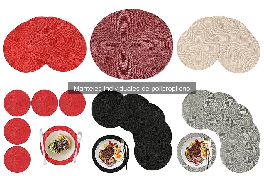 Mejores manteles individuales de polipropileno para exteriores