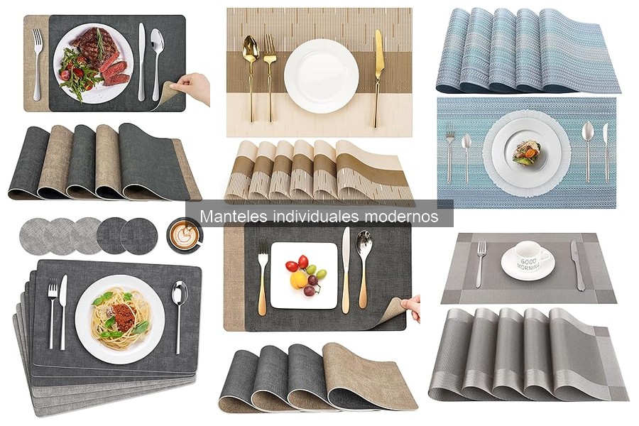 Mejores manteles individuales modernos para cenas familiares