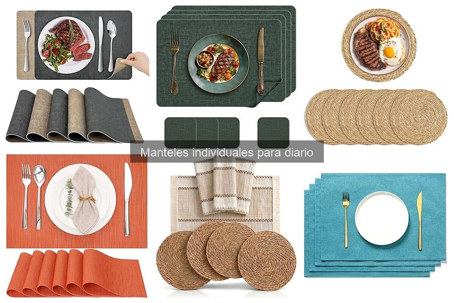 Mejores manteles individuales para familias con niños