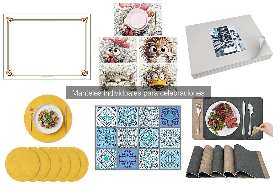 Mejores manteles individuales para fiestas infantiles