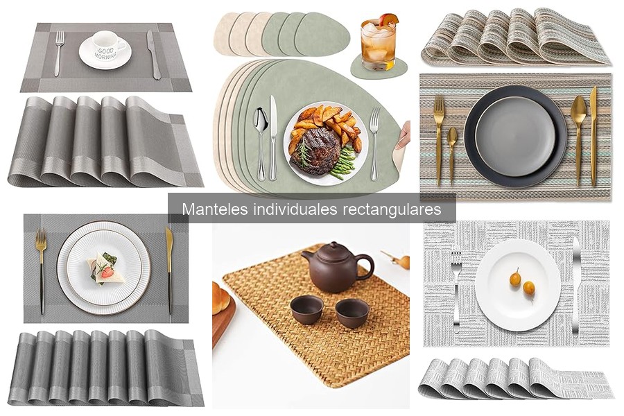Mejores manteles individuales rectangulares para cenas formales