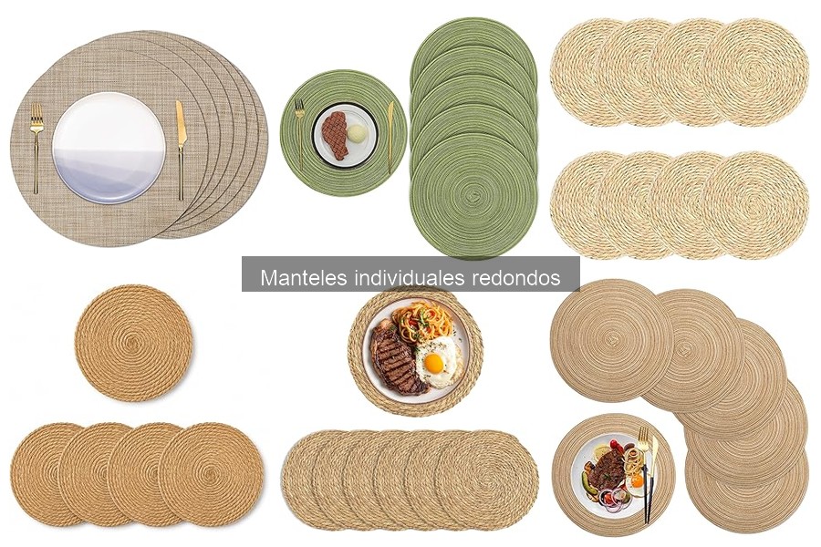 Mejores manteles individuales redondos para Navidad