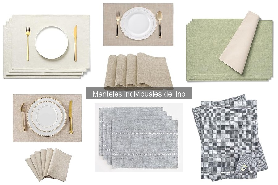 Mejores marcas de manteles individuales de lino para tu mesa