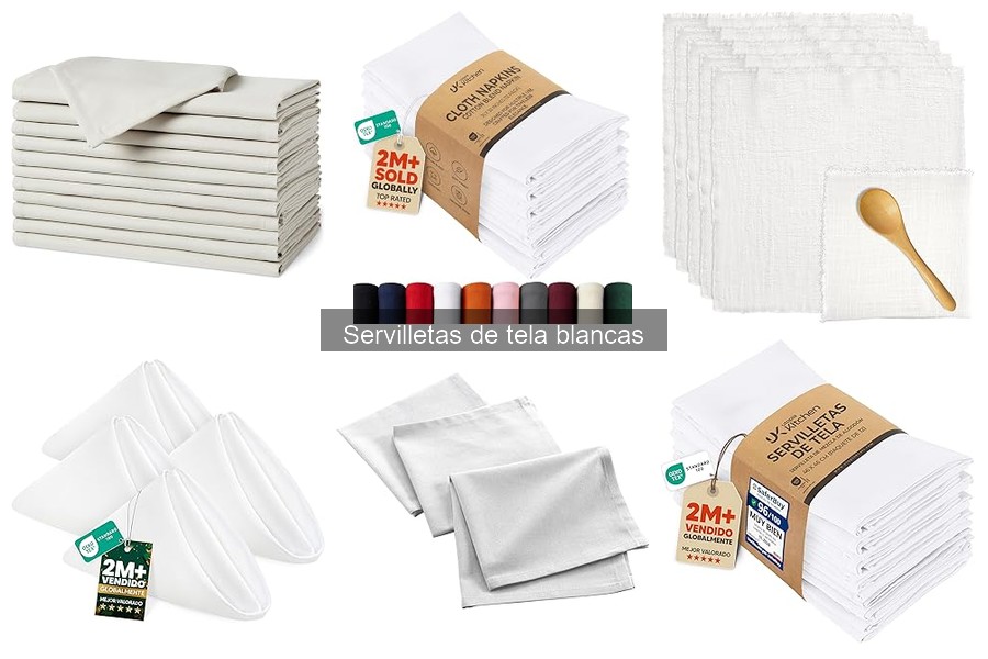 Mejores marcas de servilletas de tela blancas para eventos