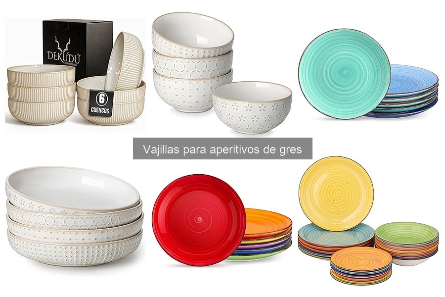 Mejores marcas de vajillas para aperitivos de gres 2023