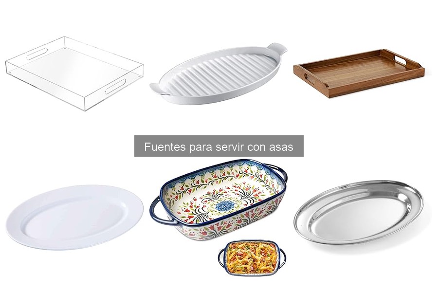 Mejores materiales para fuentes con asas: cerámica, vidrio y metal
