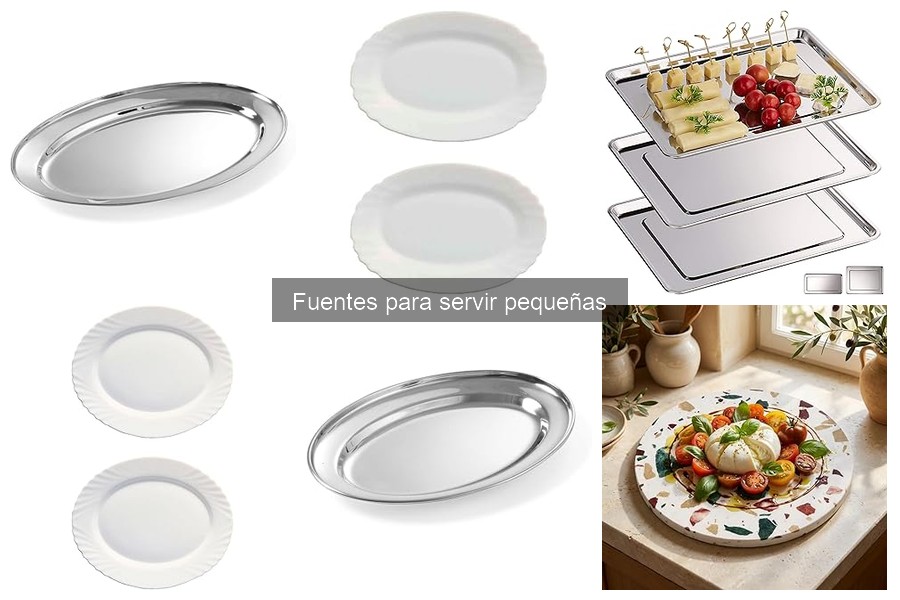 Mejores materiales para fuentes de servir: cerámica, vidrio y plástico